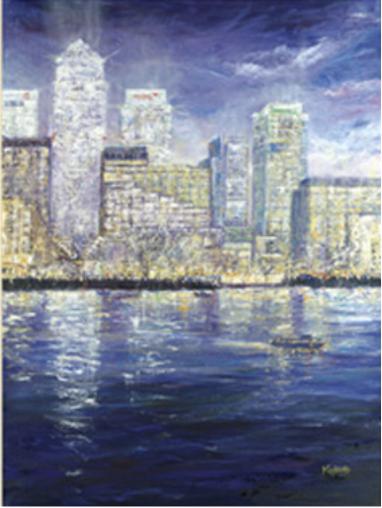 City By Night - Framed Limited Edition Art Print