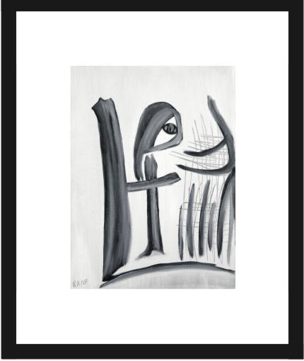 Lost - contemporary abstract Limited Edition art print by Rana Muller