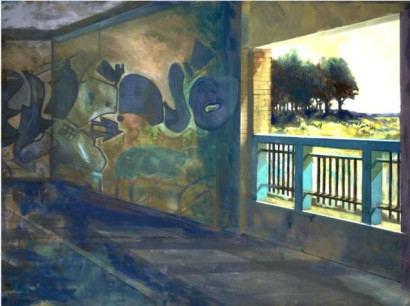 Mall Car Parking I - Modern Limited Edition Urban Art print on canvas