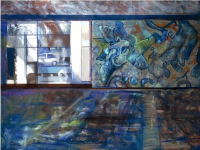 Mall Car Parking II - Modern Limited Edition Urban Art print on canvas