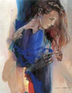 Modern Framed Art Print - 'Odalisque III'