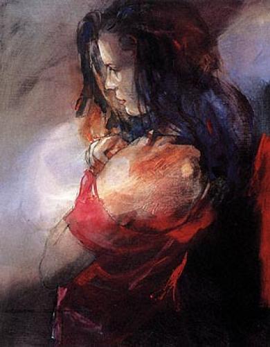 Odalisque II - Framed Modern Art Print