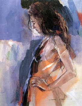 Odalisque IV - Framed Modern Art Print