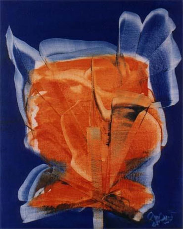 Untitled 143 - contemporary abstract art print on canvas