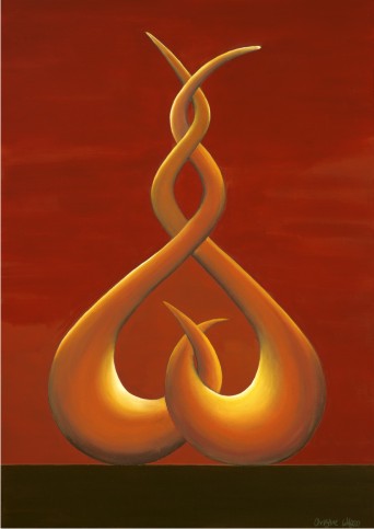 Entwined - modern Limited Edition canvas Art print