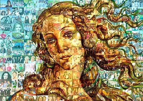 Recreation of Botticelli's Venus